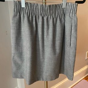 JCrew Factory Grey Wool Blend Sidewalk Skirt